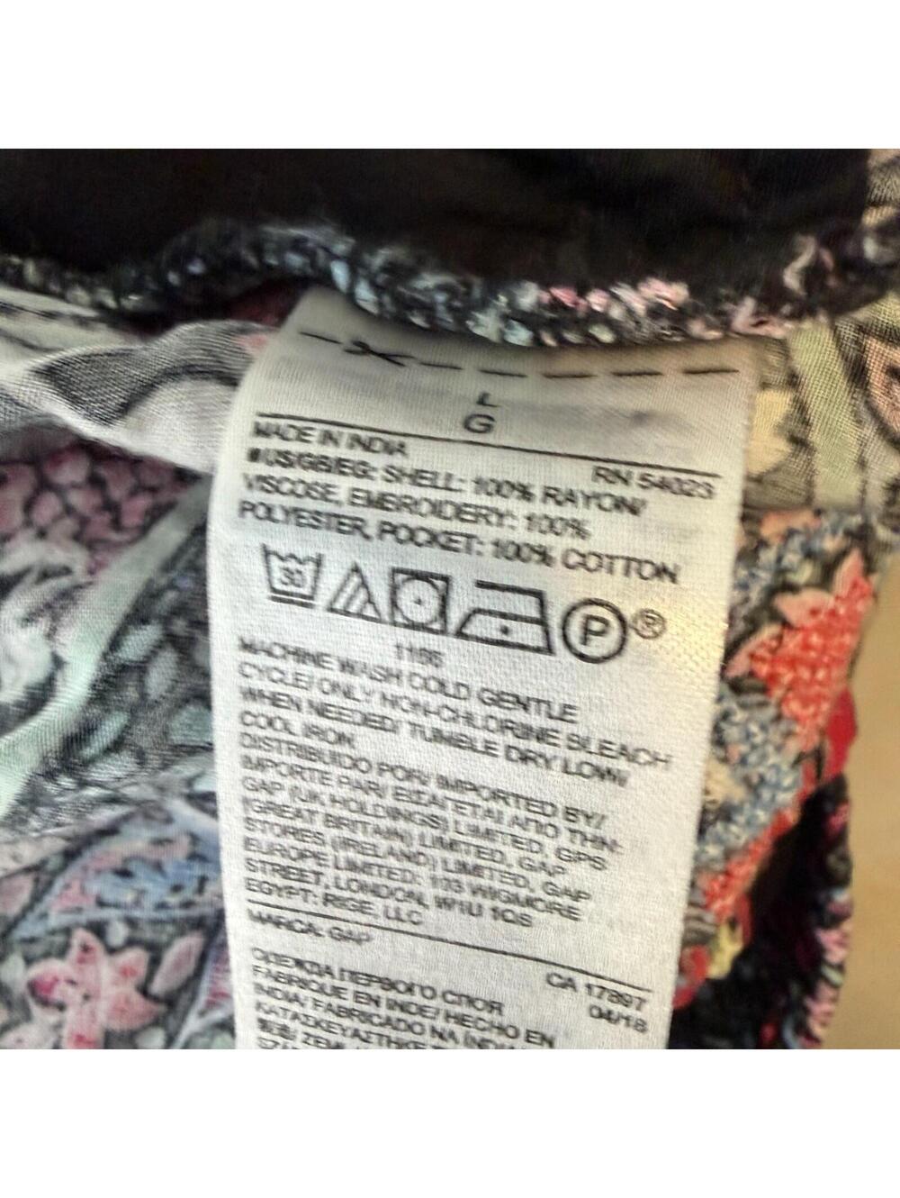 Gap Shorts Women's Boho Elastic Waist Tasseled Drawstring Embroidery Size Large - Picture 5 of 9